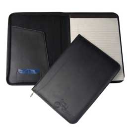 Zippered Slim-Line Padfolio
