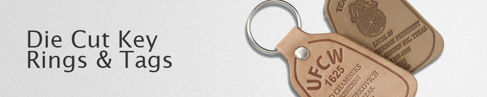 Die Cut Key Rings & Tags